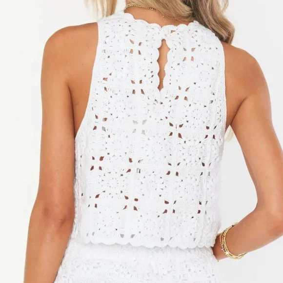 NWT SMYMM Show Me Your Mumu Laguna Top White - Picture 2 of 5